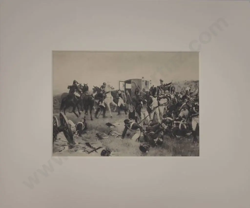 CROFTS, Ernest R.A. (1847-1911) - The Evening of the Battle of Waterloo Image 1++