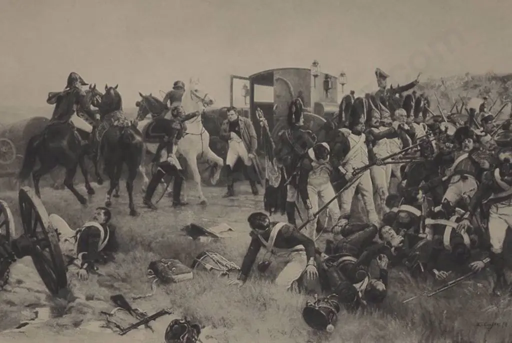 CROFTS, Ernest R.A. (1847-1911) - The Evening of the Battle of Waterloo Image 1++