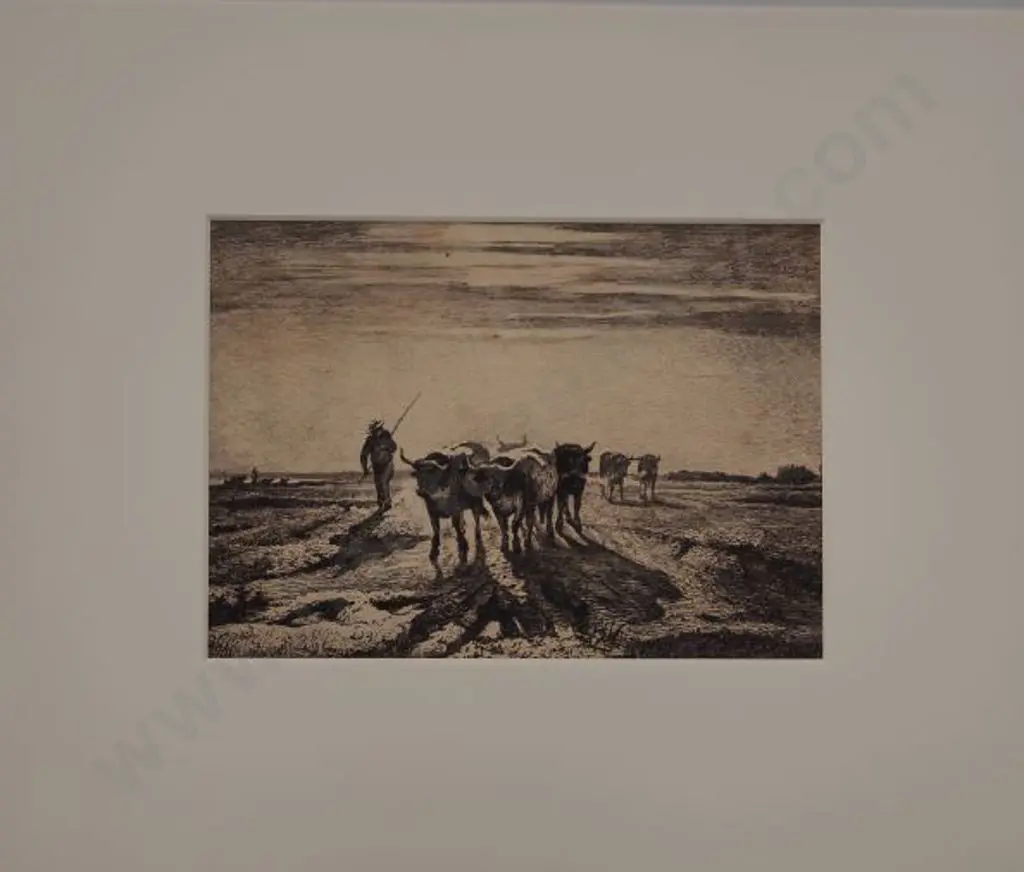 UNKNOWN artist - Drover and Cattle Image 1++