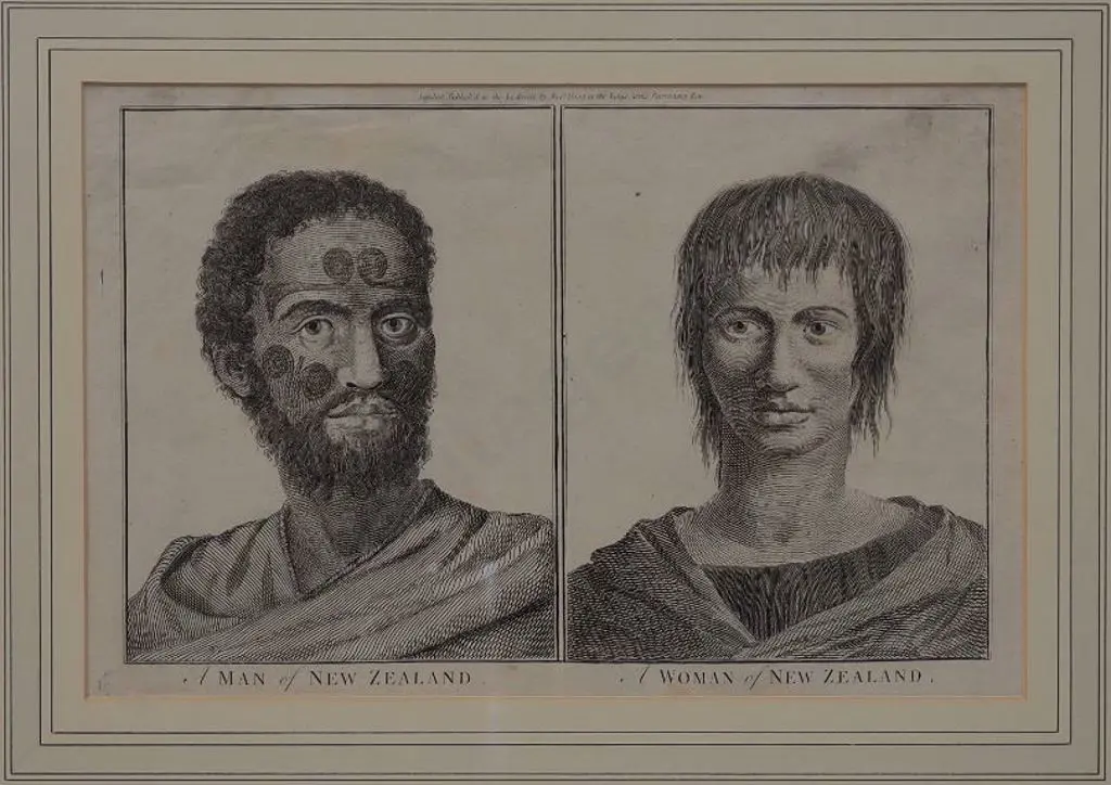 HOGG, Alexander (1778-1824) - Man of New Zealand and a Woman of New Zealand - 1785 Image 1++