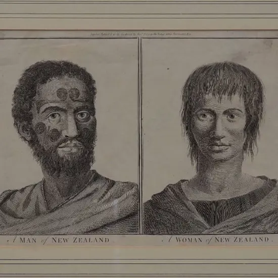 HOGG, Alexander (1778-1824) - Man of New Zealand and a Woman of New Zealand - 1785