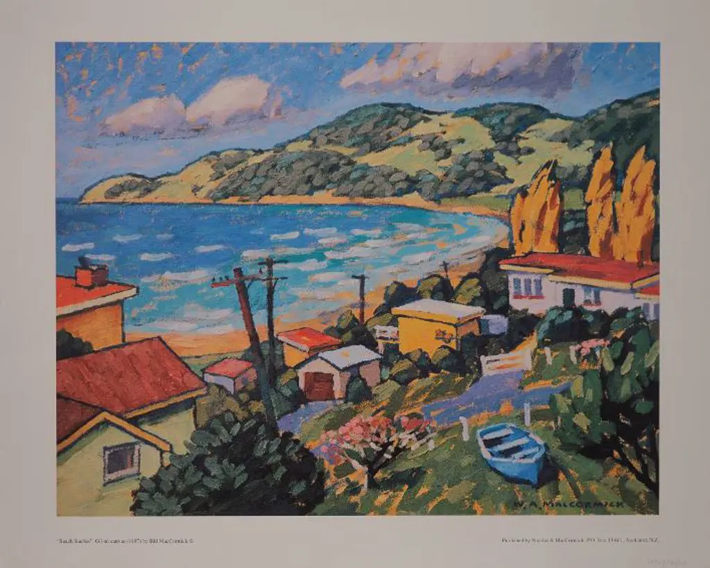 MacCORMICK, W.A. (Bill) (1942-) - Beach Baches, 1997 Image 1++