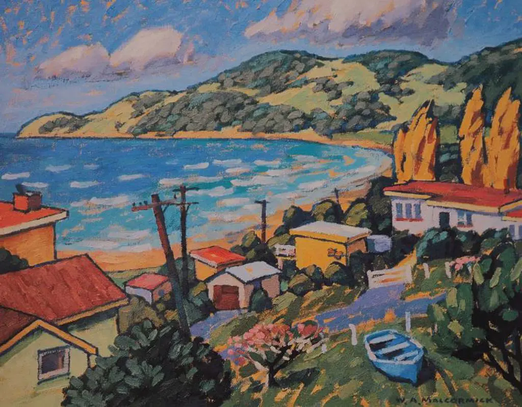 MacCORMICK, W.A. (Bill) (1942-) - Beach Baches, 1997 Image 1++