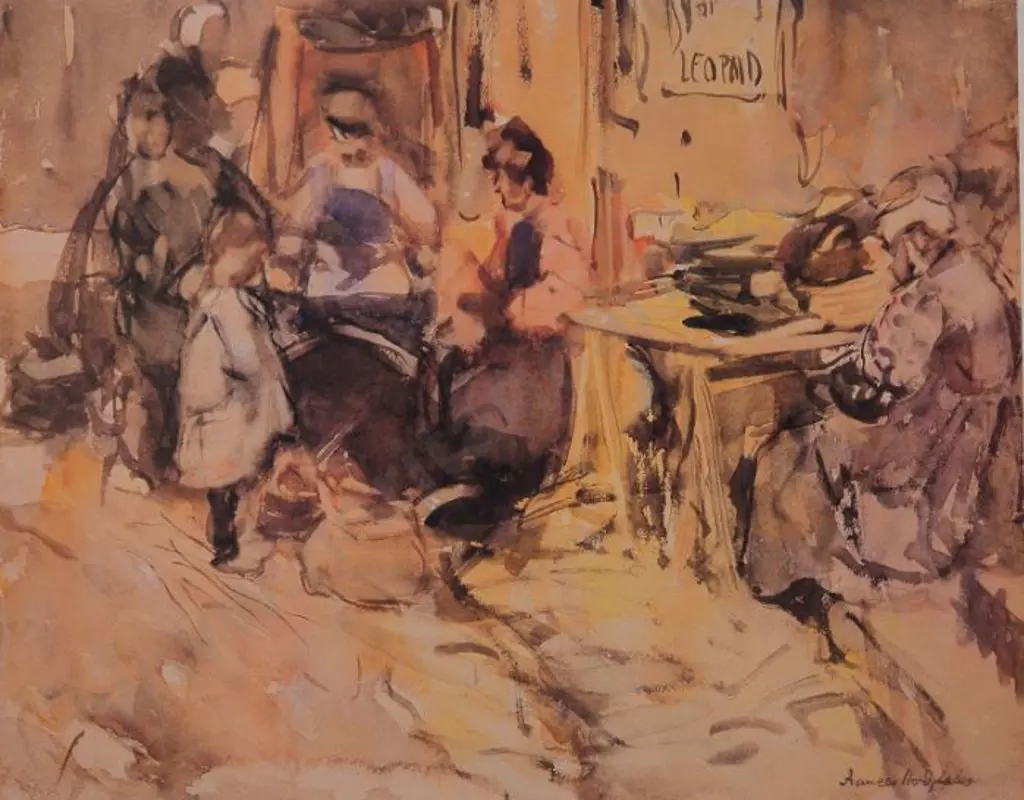 HODGKINS, Frances (1869-1947) - Woman in a Breton Market, 1905 Image 1++