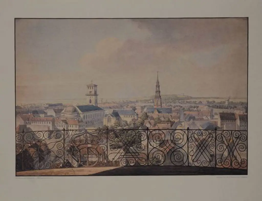 BACKHAUSEN, C. A. - Overlooking Medieval Buildings Image 1++