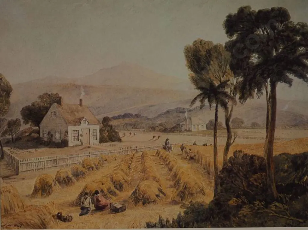 MAPLESTONE, Henry (1819-1884) - Mr Jolies House, Nelson c. 1849 Image 1++
