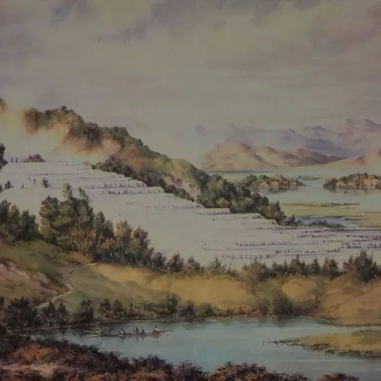 BARRAUD, Charles Decimus (1822-1897) - White Terraces c. 1880