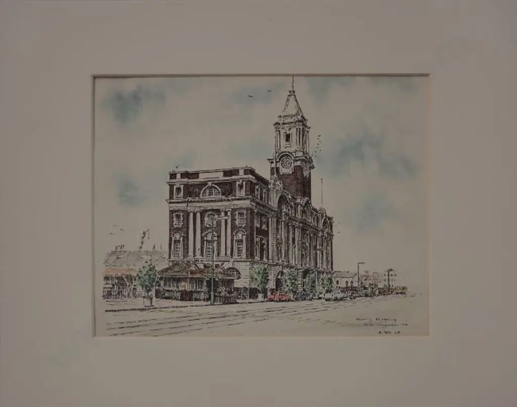 SINGLETON, D. A. - The Ferry Building, Auckland Image 1++