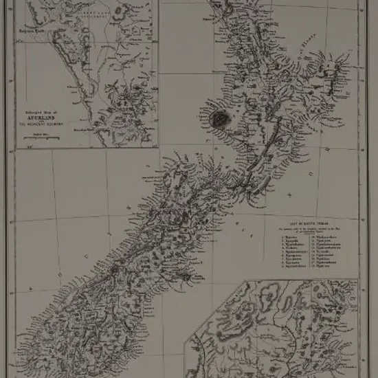 HUGHES, William (1818-1876) - Map of New Zealand