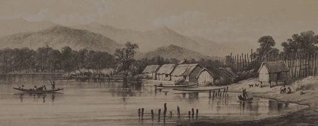BARRAUD, Charles Decimus (1822-1897) - Horowhenua Lake. Govt. House Wellington, Whanganui River, Wellington Railway Image 1++