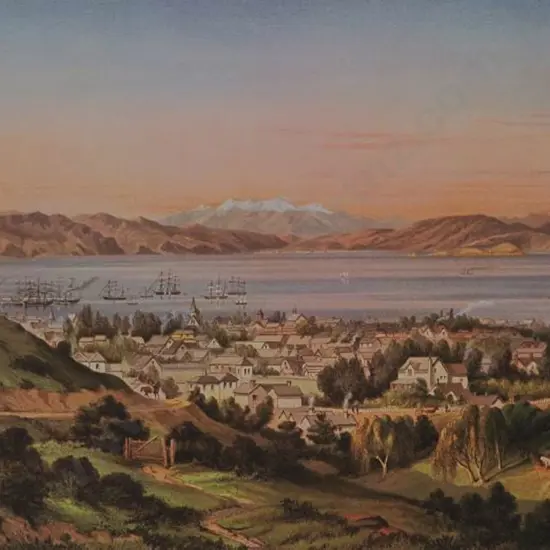 BARRAUD, Charles Decimus (1822-1897) - Wellington Harbour