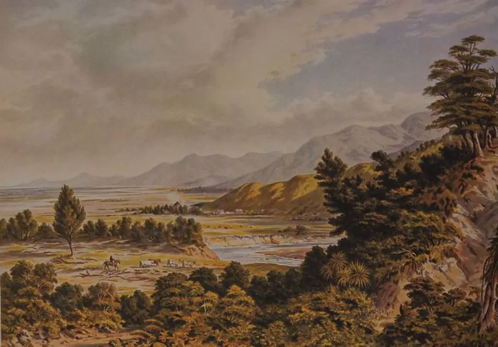 BARRAUD, Charles Decimus (1822-1897) - Wairarapa Lake Image 1++
