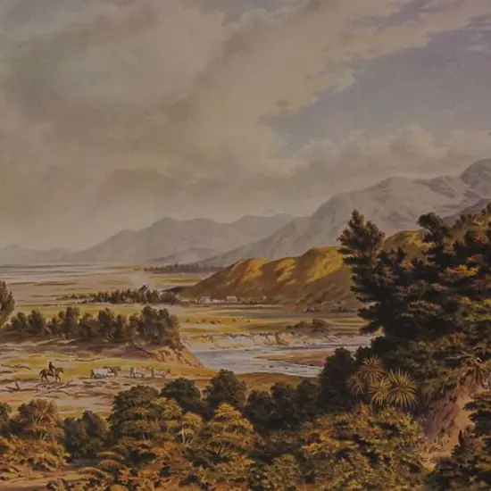 BARRAUD, Charles Decimus (1822-1897) - Wairarapa Lake