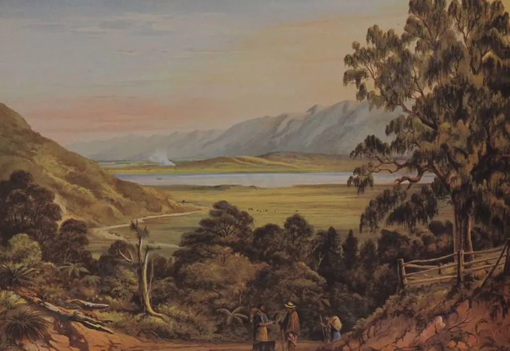 BARRAUD, Charles Decimus (1822-1897) - Pukawa Lake Image 1++