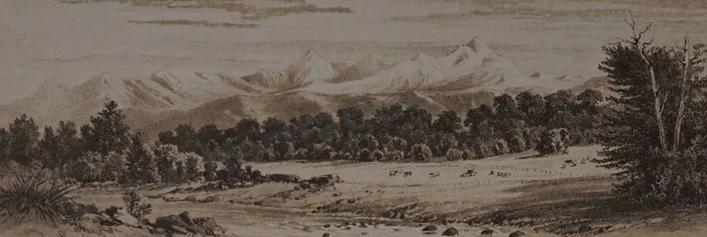 BARRAUD, Charles Decimus (1822-1897) - Te Anan, Waian River, The Bluff Harbour, Lake Manapouri Image 1++