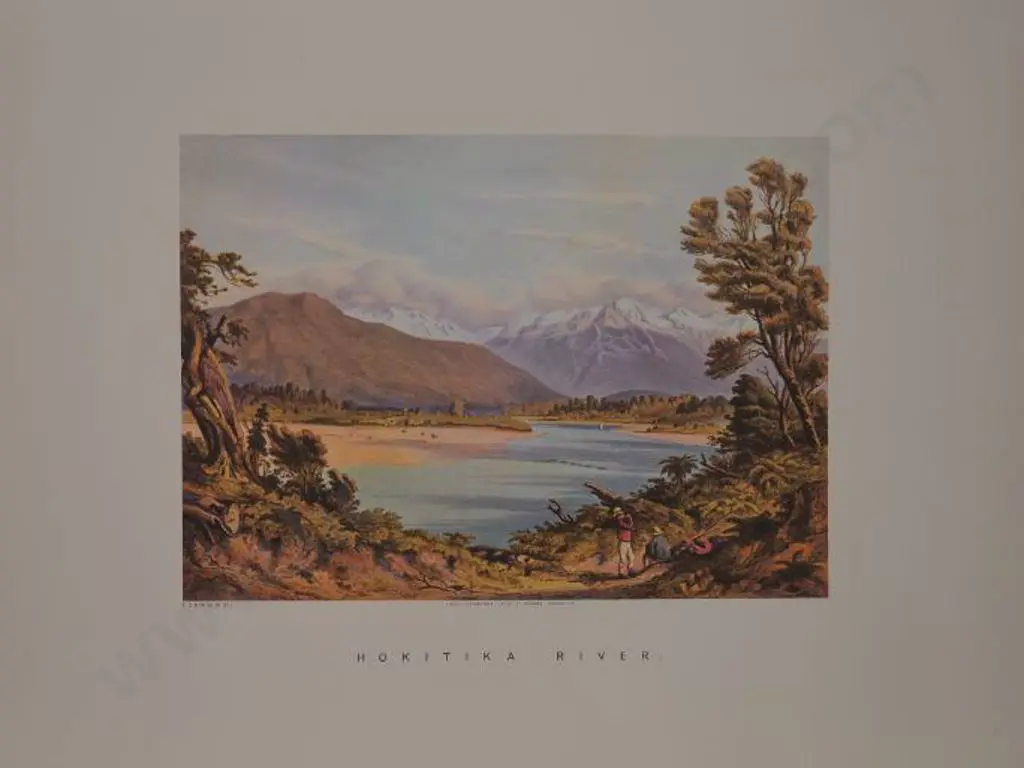BARRAUD, Charles Decimus (1822-1897) - Hokitika River Image 1++