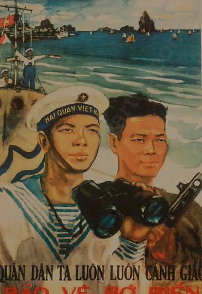 UNKNOWN Artist - Vietnamese Propaganda Poster Image 1++