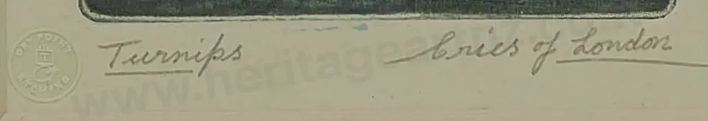 WHEATLEY, Francis (1747-1801) - Cries of London - Turnips Image 1++