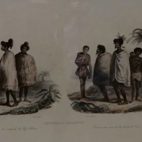 SAINSON, Louis de (1800-1874) - Costumes des Naturels du Cap Palliser - 1835