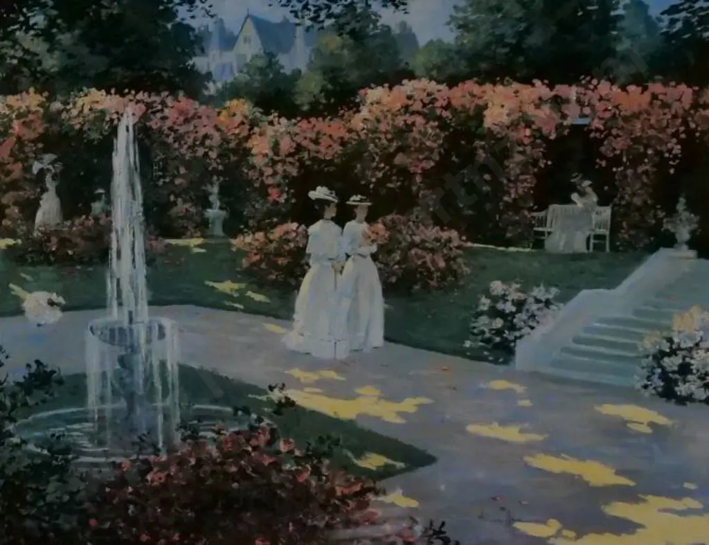 UNKNOWN artist - Women in Garden (Edwardian) Image 1++