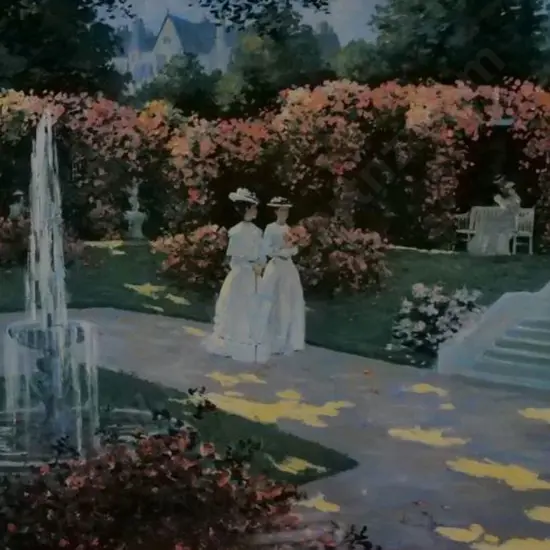UNKNOWN artist - Women in Garden (Edwardian)