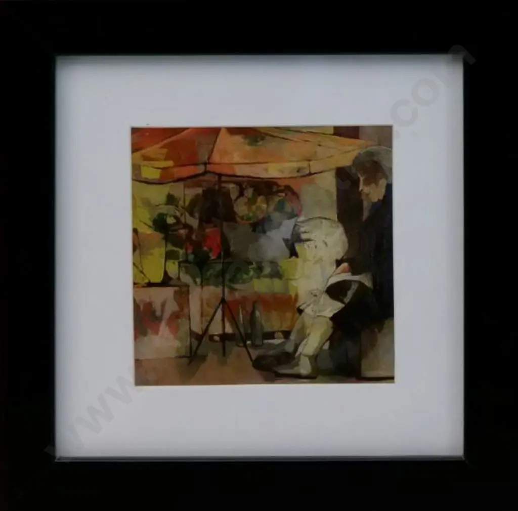 MacDIARMID, Douglas (1922-2020) - Woman at Market Stall Image 1++