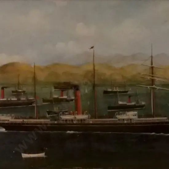 BARNES, Frank (1859-1941) - Leaving Wellington with the Second NZ Contingent, 1880