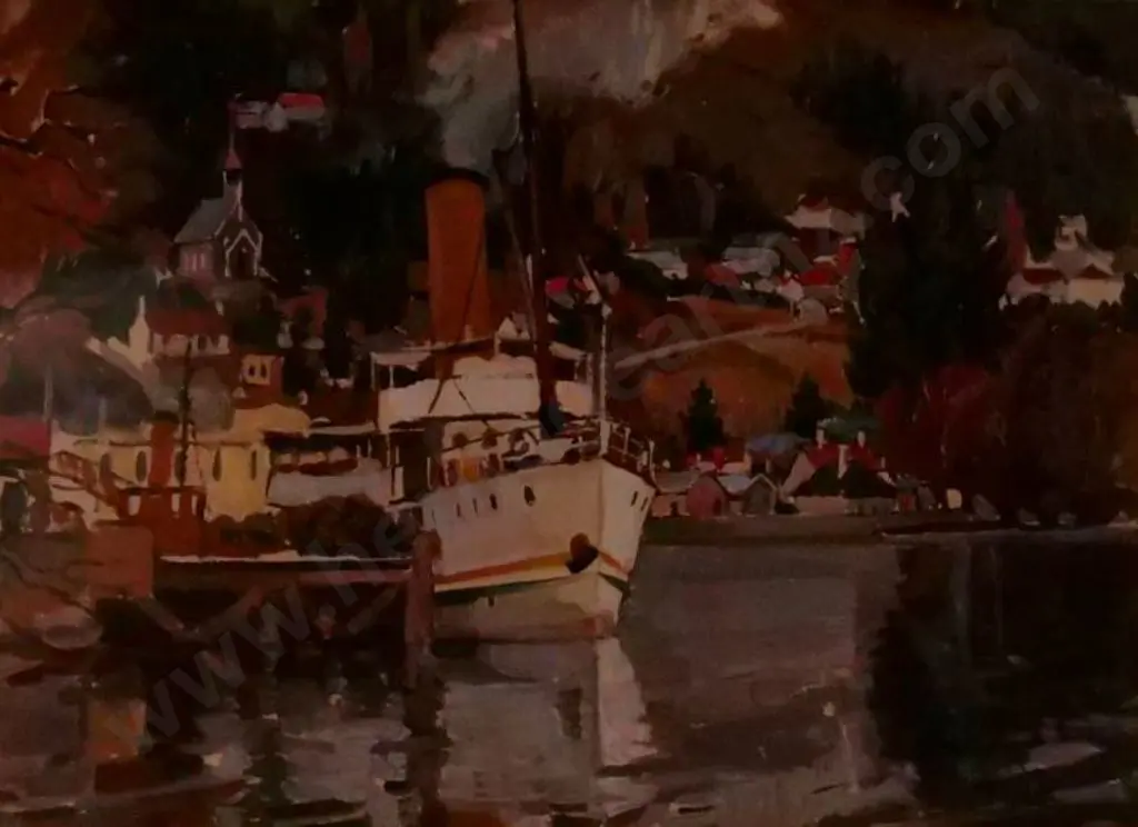 PAGE, Evelyn (1899-1988) - Lake Ferry Queenstown, 1942 Image 1++