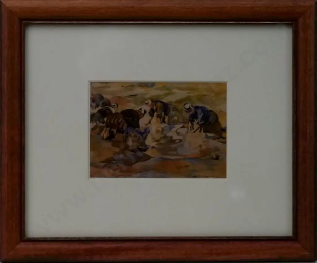 SHERWOOD, Maud (1880-1956) - Washer Women, Brittany Image 1++