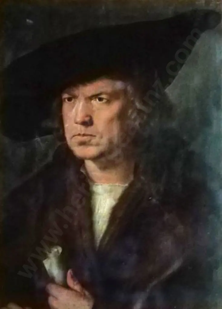 DURER, Albrecht (1471-1528) - Portrait of a Gentleman Image 1++