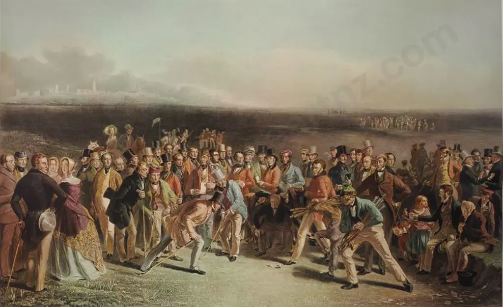 LEES, Charles, R.S.A. (1800-1880) - The Golfers - A Grand Match Played over St Andrew's Links in 1841 Image 1++