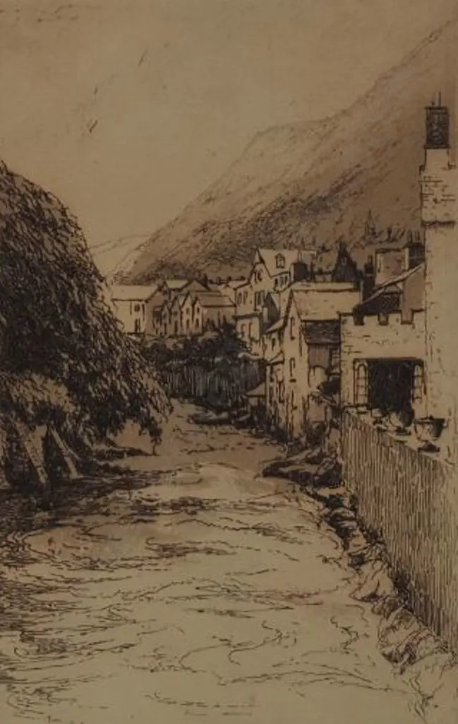 DICKENS, C. (19th Cent.) - Lynmouth, U.K. Image 1++