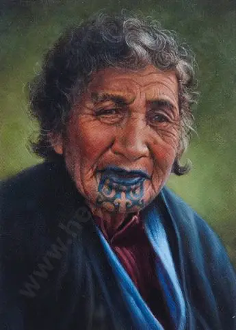 WADDINGTON, Phillip (1951-) - Tuhoe Chieftainess, Te Onewhero Tamarau Image 1++