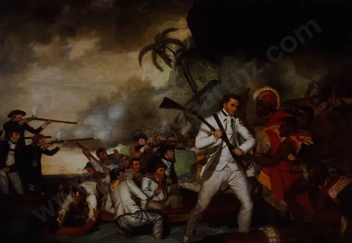 CARTER, George (1737-1795) - The Death of Captain Cook Image 1++