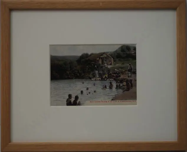 UNKNOWN - Early 20th Cent. - Maori Children Bathing in Hot Pools, Whakarewarewa Image 1++
