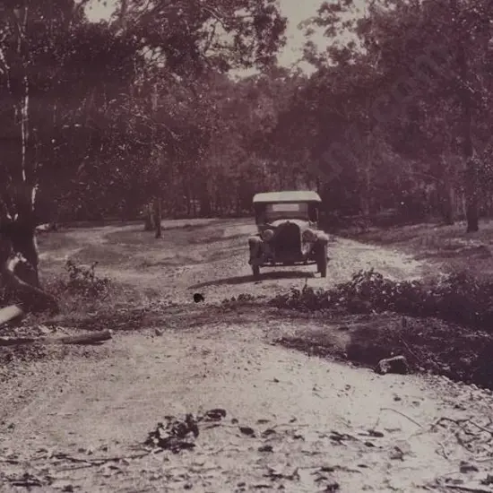UNKNOWN photographer - Car on Road, Queensland 1925