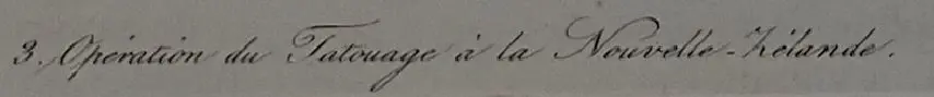 SAINSON, Louis de (1800-1874) - Operation du Tatouage a la Nouvelle Zealand (Tatooing in New Zealand) Image 1++