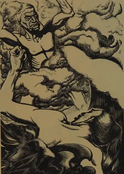 WOODS, George (1898-1963) - Maori Myths & Legends - Illustration Image 1++