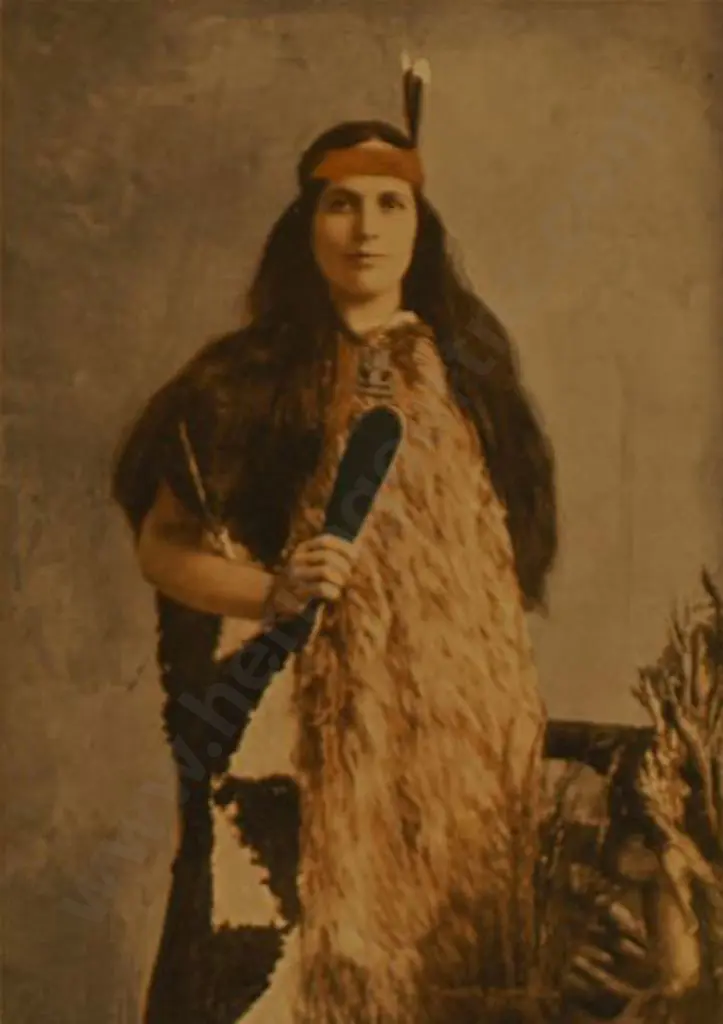 UNKNOWN Photographer - Maggie Papakura. The Famous Whakarewarewa Guide Image 1++