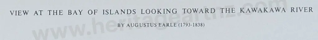 EARLE, Augustus (1793-1838) - View at the Bay of Islands Looking over the Kawakawa River Image 1++
