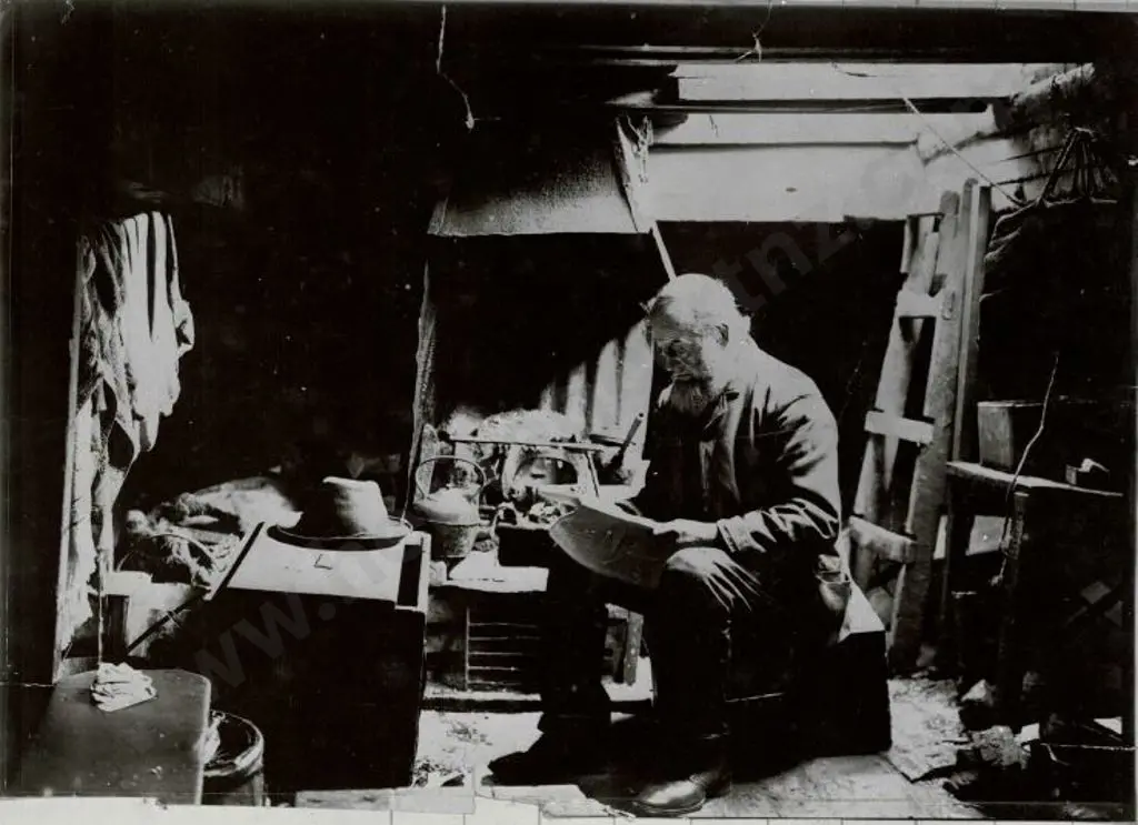 UNKNOWN - Elderly Man in Hut Image 1++