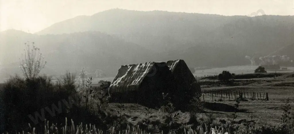 UNKNOWN - Stacks - Two Haybarns in Countryside Image 1++