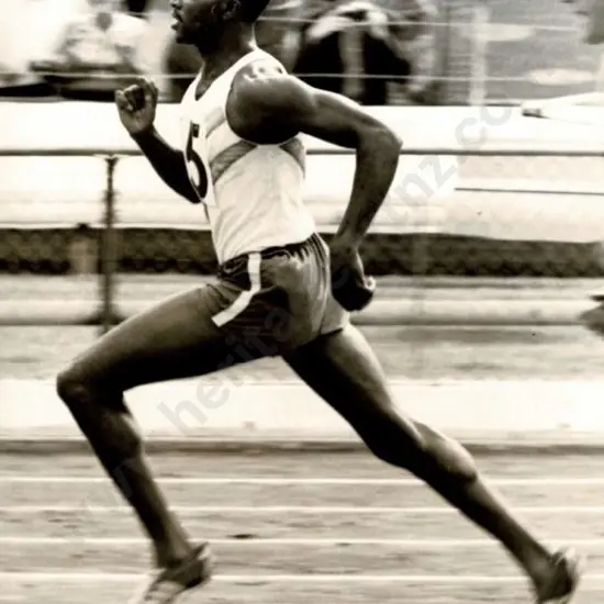 LACEY, E.D  (Active 1970s-1980s) - Keino Chipchoge (1940-) during World Mile, 1969