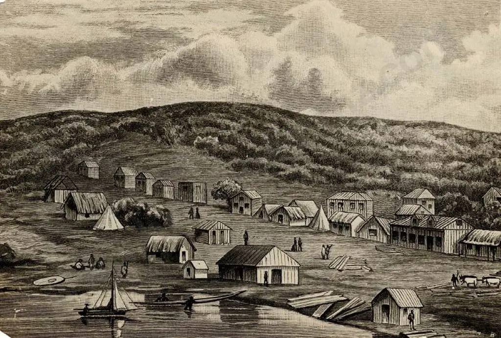 UNKNOWN - Auckland, Shortland Street, 1842 - Repro photo Image 1++