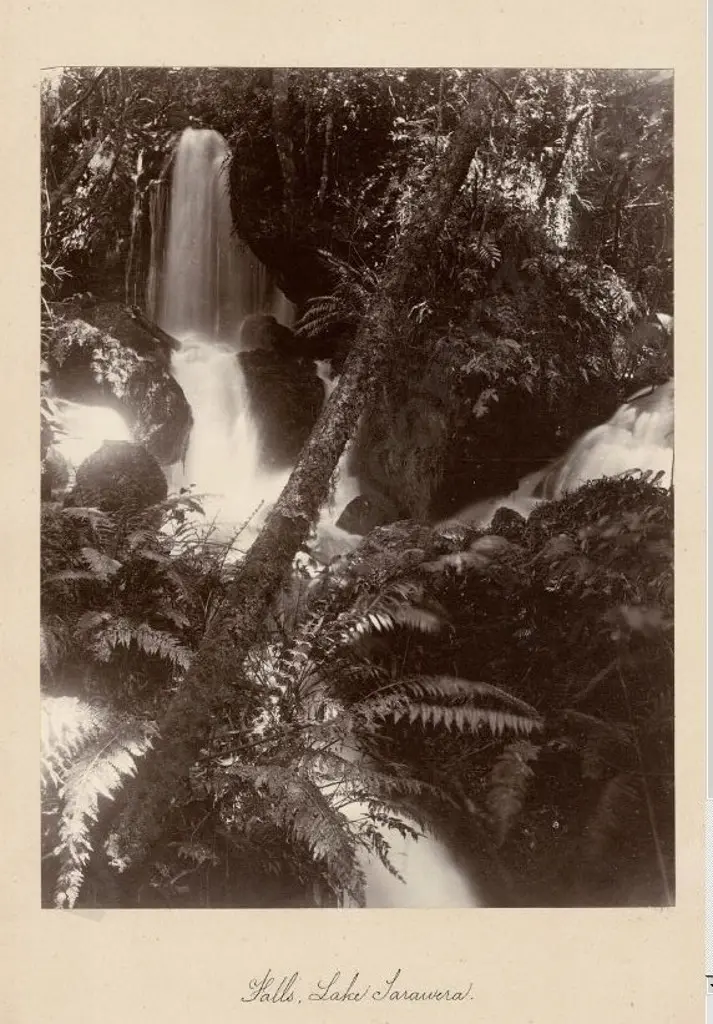 UNKNOWN - Falls, Lake Tarawera, c. 1880 Image 1++