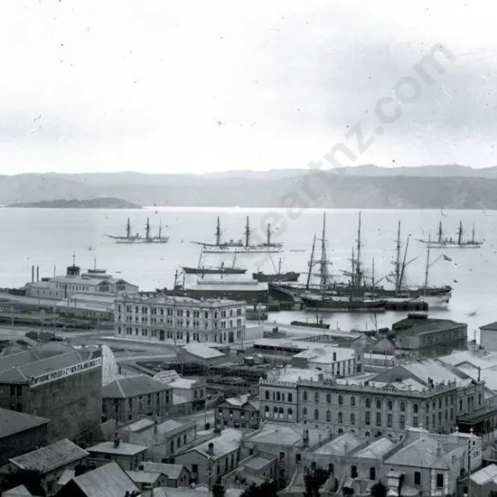 UNKNOWN - German Naval Squadron in Wellington Harbour, 1890