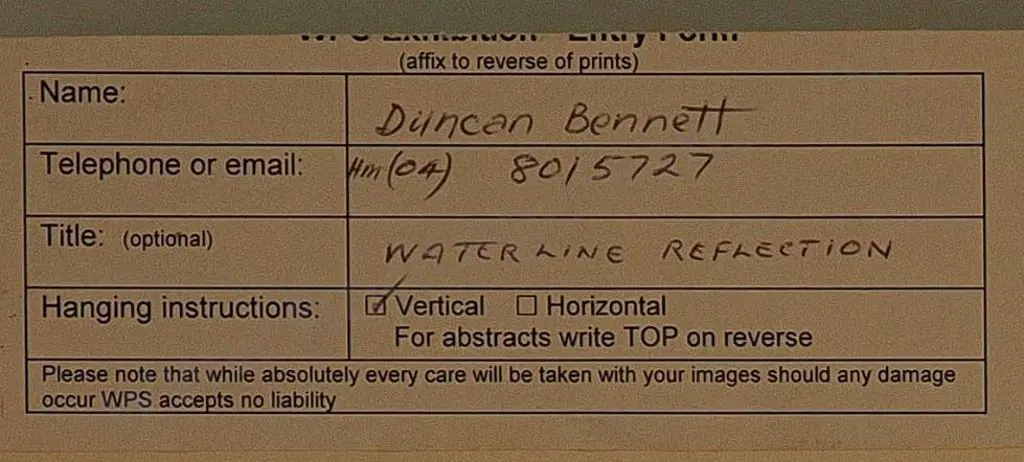 BENNETT, Duncan - Waterline Reflection Image 1++