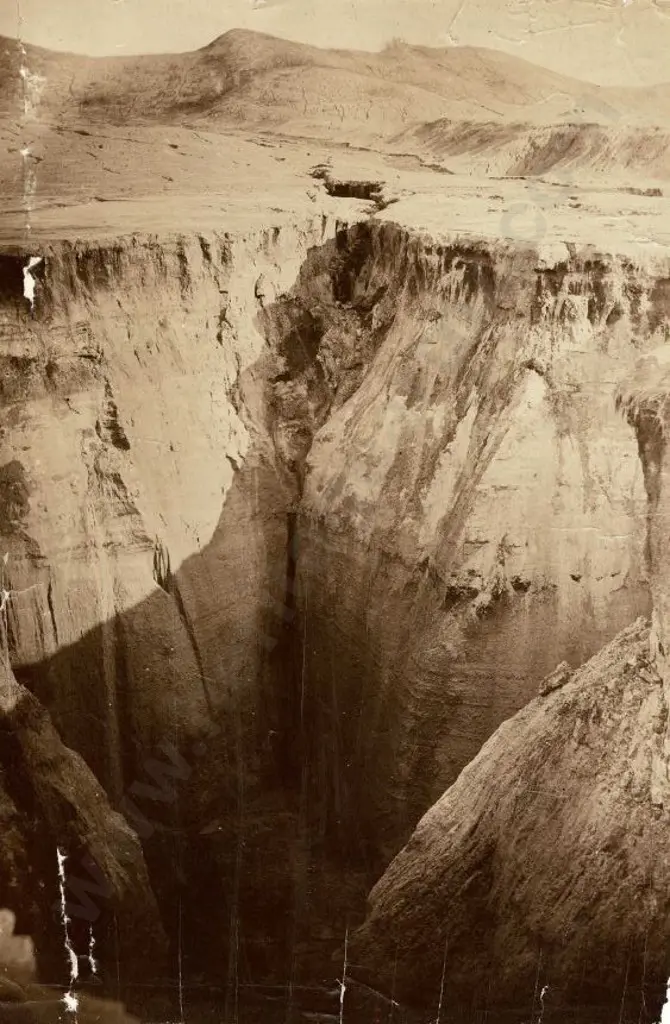 UNKNOWN - Mighty Crevasse After the Eruption c.1886 Image 1++
