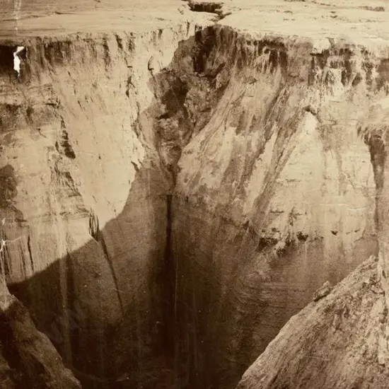 UNKNOWN - Mighty Crevasse After the Eruption c.1886