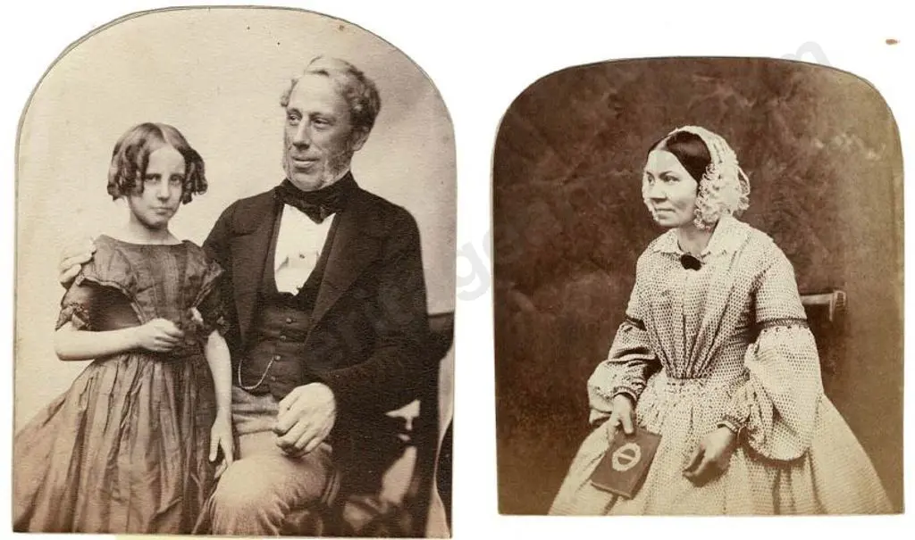 UNKNOWN - Studio Photos (2) Father & Daughter plus Lady Image 1++